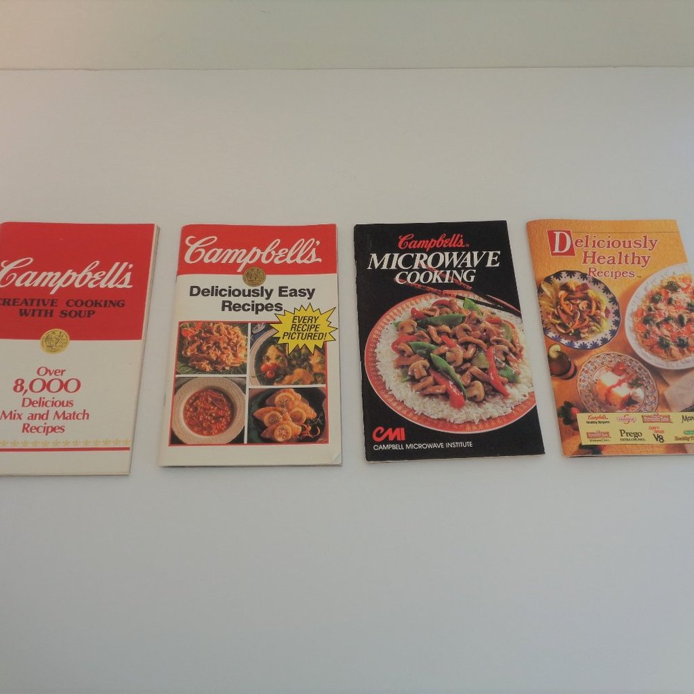 Vintage 4 Campbell's Cookbooks Deliciously Easy Recipes Softcover